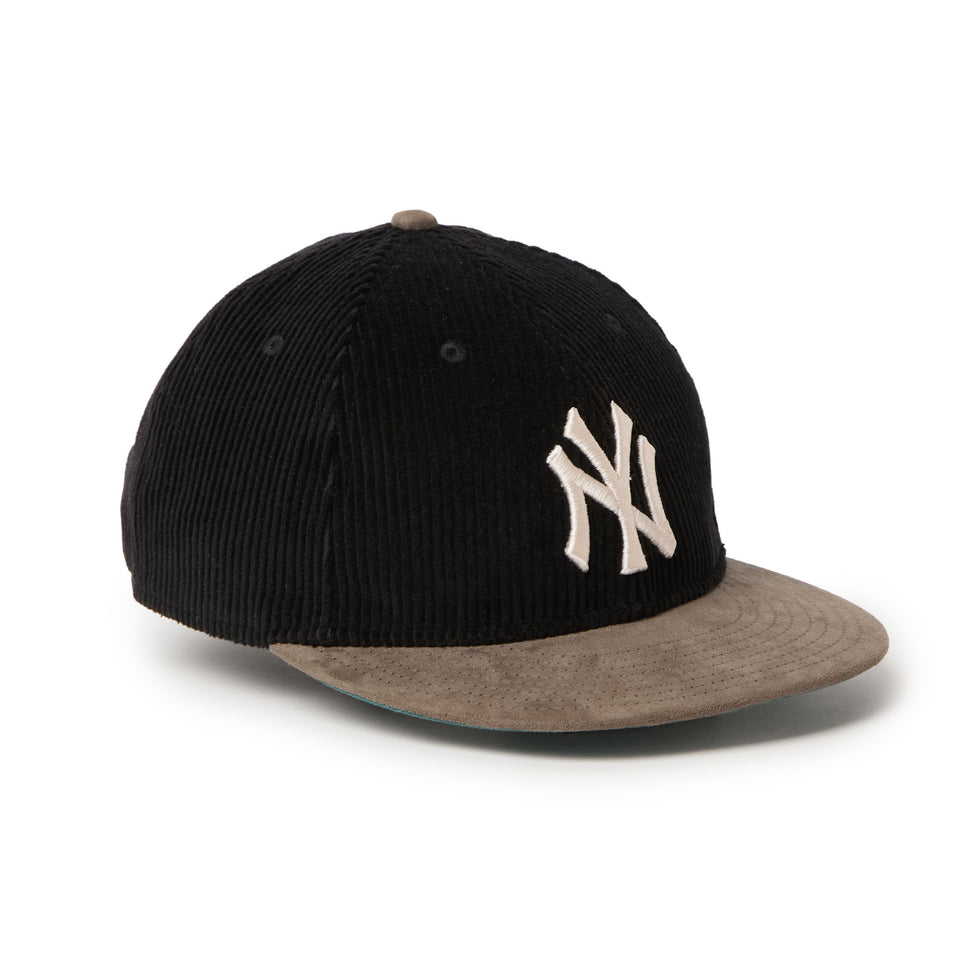 RC 9FIFTY レザーストラップ Corduroy コーデュロイ ニューヨーク・ヤンキース ブラック グレー | NEW ERA ニューエラ公式オンラインストア