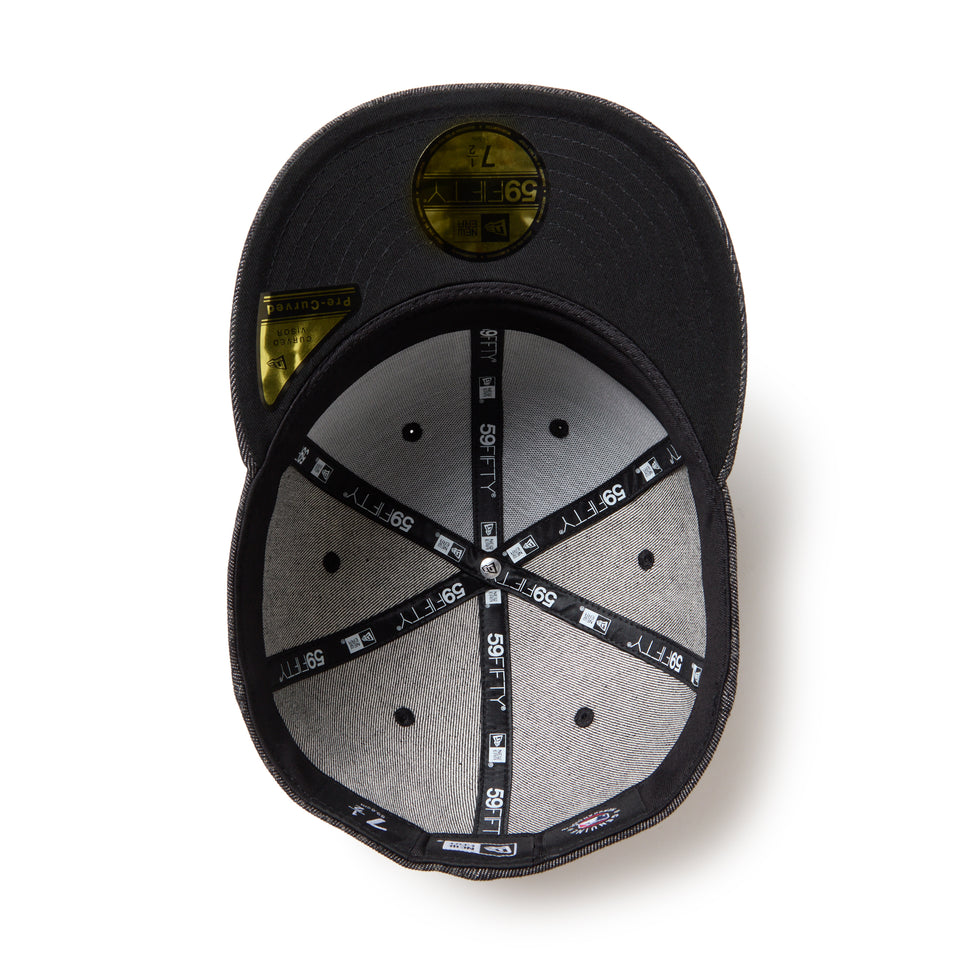 PC 59FIFTY Laser Burn Out Denim ロサンゼルス・ドジャース ブラック | NEW ERA ニューエラ公式オンラインストア