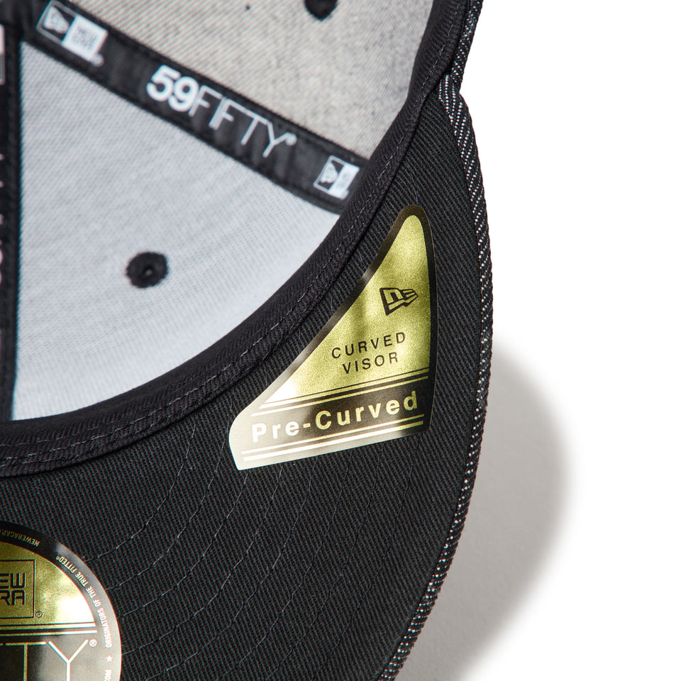 PC 59FIFTY Laser Burn Out Denim ロサンゼルス・ドジャース ブラック | NEW ERA ニューエラ公式オンラインストア