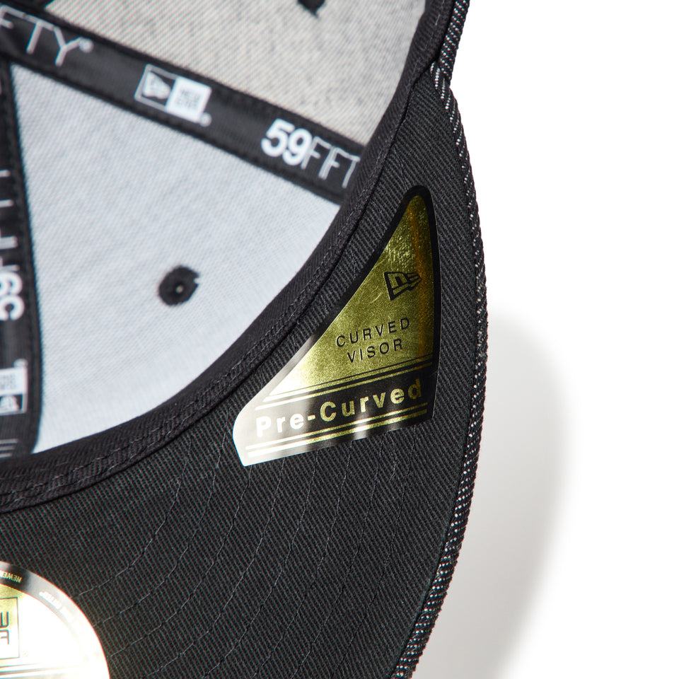 PC 59FIFTY Laser Burn Out Denim クラシックロゴ ブラック | NEW ERA ニューエラ公式オンラインストア