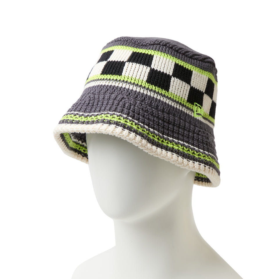 ニットバケット ストライプ ダークグレー | NEW ERA ニューエラ公式オンラインストア