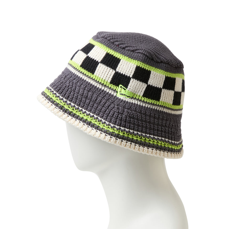 ニットバケット ストライプ ダークグレー | NEW ERA ニューエラ公式オンラインストア