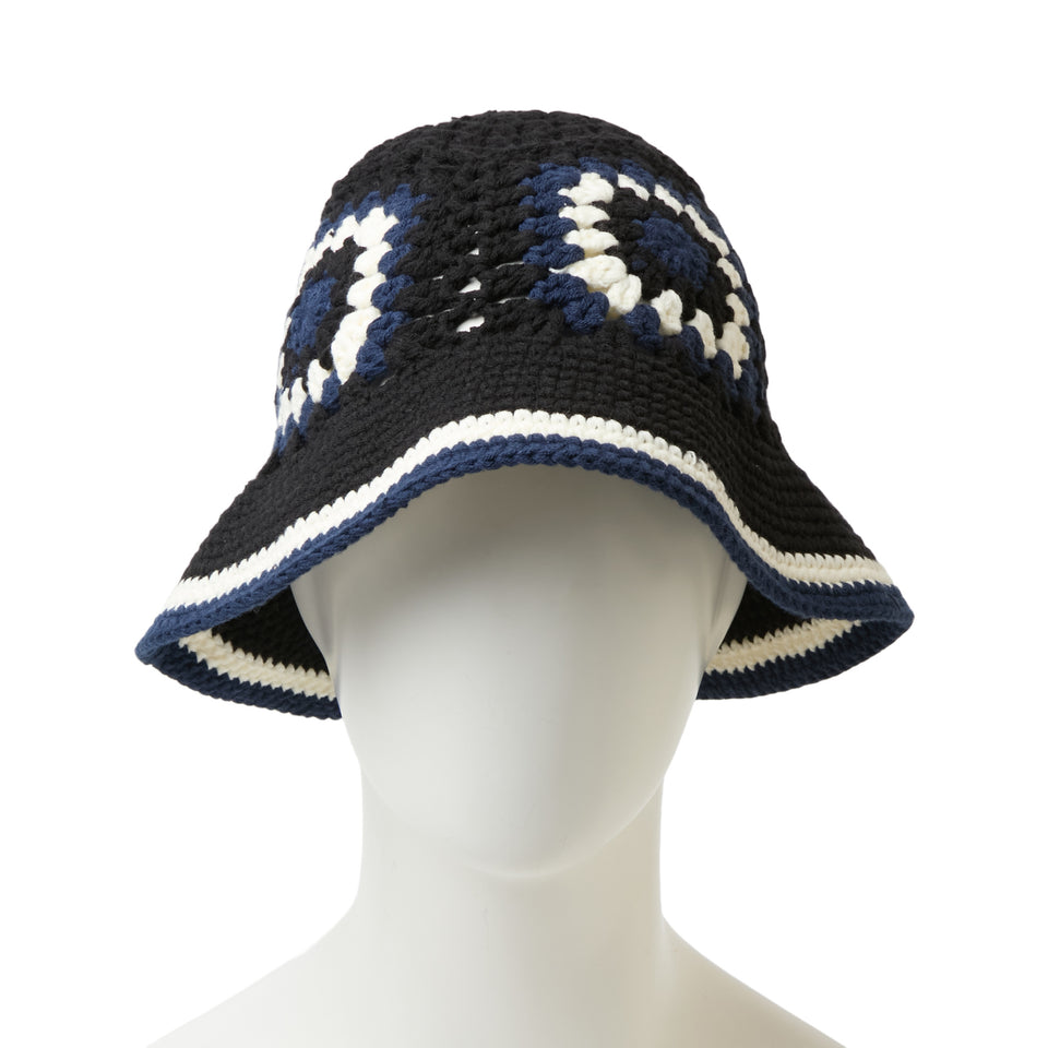 クロシェ ニット エクスプローラー ブラック/クローム/ブルー | NEW ERA ニューエラ公式オンラインストア