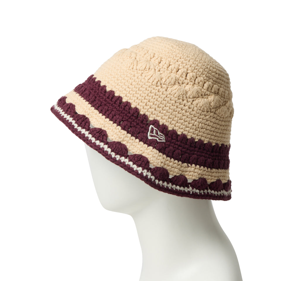 クロシェ ニット エクスプローラー ベージュ/マルーン/ストーン | NEW ERA ニューエラ公式オンラインストア