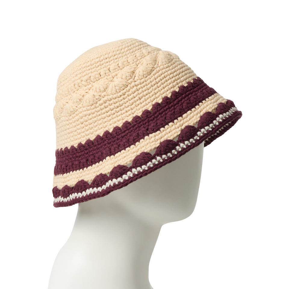 クロシェ ニット エクスプローラー ベージュ/マルーン/ストーン | NEW ERA ニューエラ公式オンラインストア