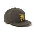 9FIFTY レザーストラップ MLB Wool Melton サンディエゴ・パドレス カーキ | NEW ERA ニューエラ公式オンラインストア