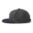 9FIFTY レザーストラップ MLB Wool Melton ニューヨーク・ヤンキース グレー/ネイビー | NEW ERA ニューエラ公式オンラインストア