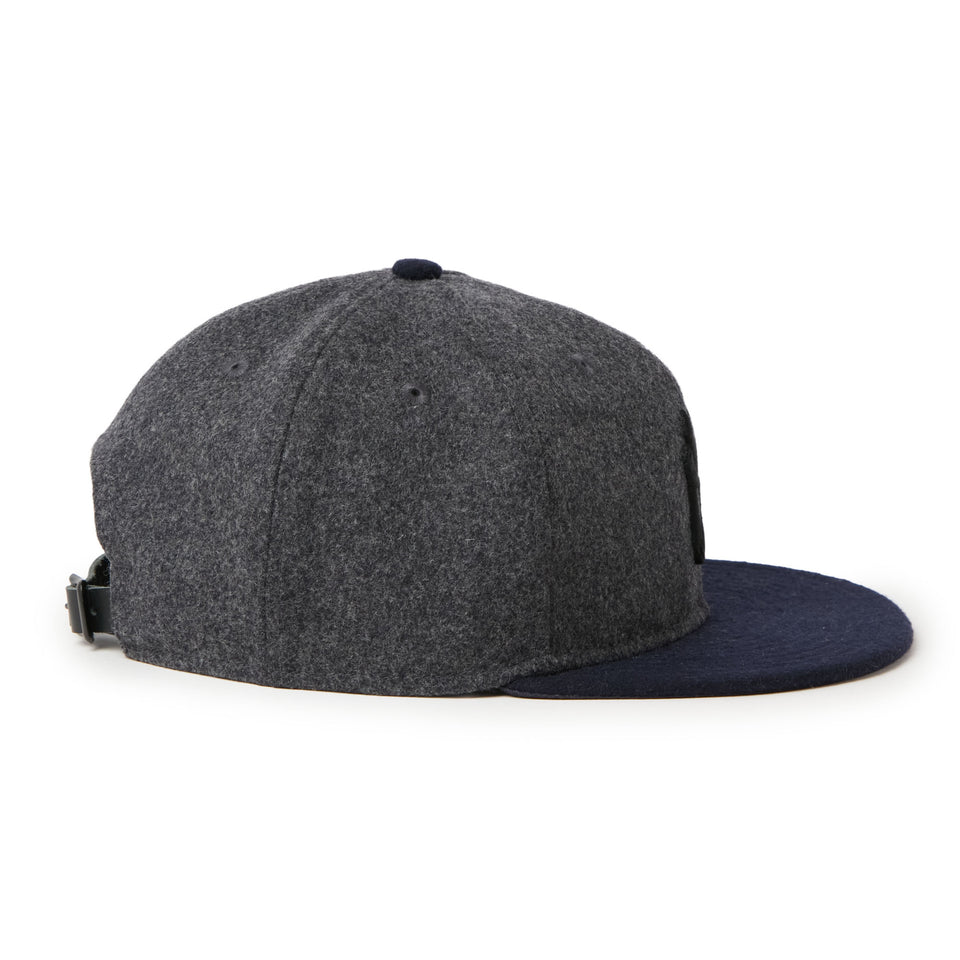 9FIFTY レザーストラップ MLB Wool Melton ニューヨーク・ヤンキース グレー/ネイビー | NEW ERA ニューエラ公式オンラインストア