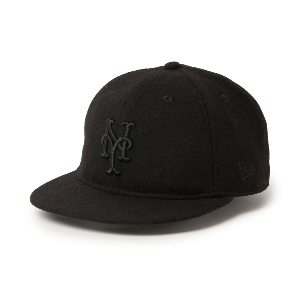 9FIFTY レザーストラップ MLB Wool Melton ニューヨーク・メッツ ブラック | NEW ERA ニューエラ公式オンラインストア