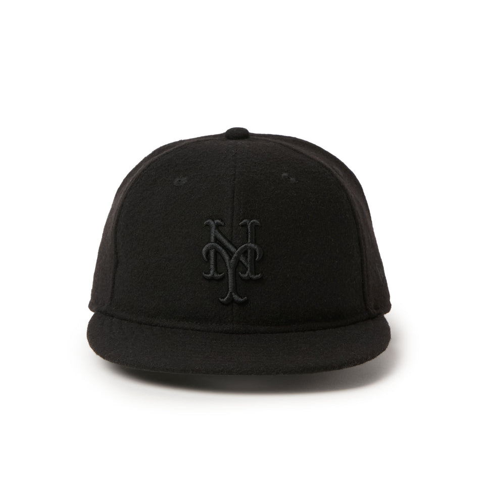 9FIFTY レザーストラップ MLB Wool Melton ニューヨーク・メッツ ブラック | NEW ERA ニューエラ公式オンラインストア