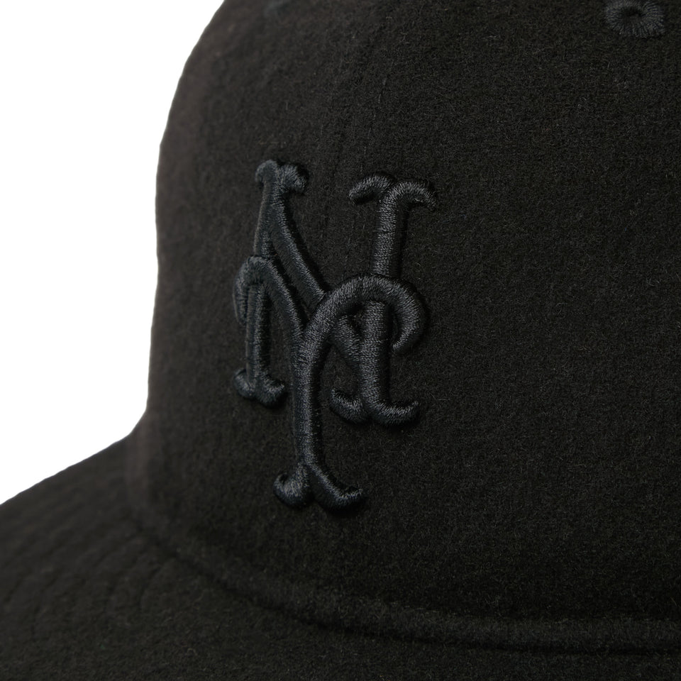 9FIFTY レザーストラップ MLB Wool Melton ニューヨーク・メッツ ブラック | NEW ERA ニューエラ公式オンラインストア