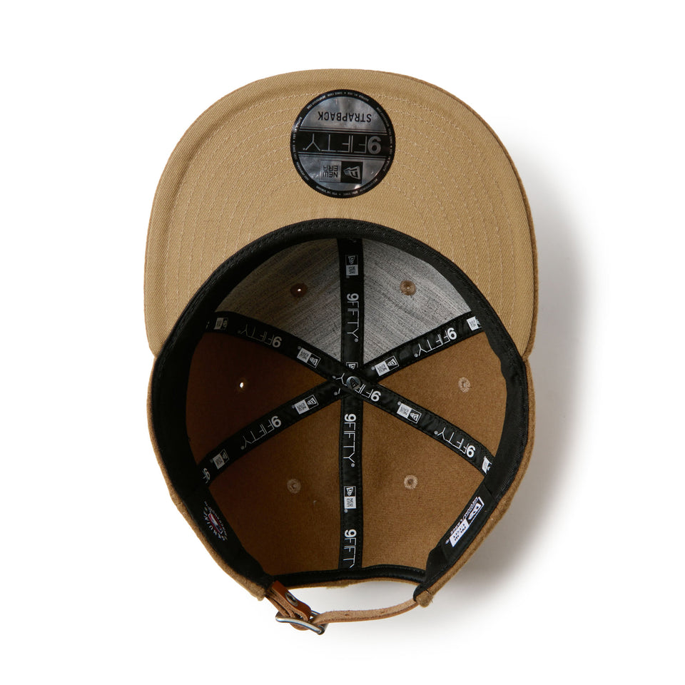 9FIFTY レザーストラップ MLB Wool Melton ロサンゼルス・ドジャース ベージュ | NEW ERA ニューエラ公式オンラインストア