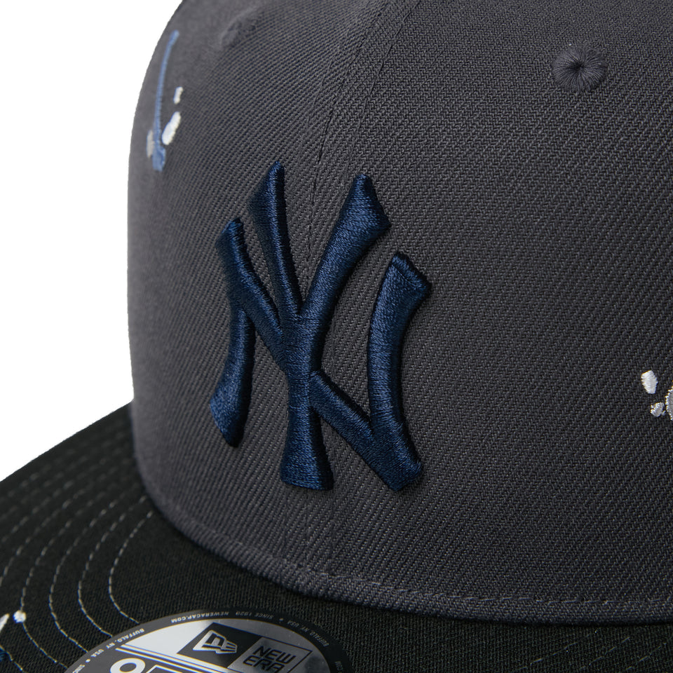 9FIFTY Splash Embroidery ニューヨーク・ヤンキース ダークグラファイト/ブラック | NEW ERA ニューエラ公式オンラインストア