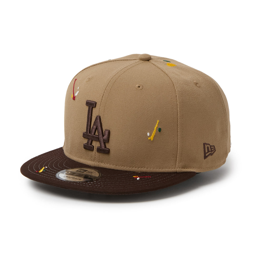 9FIFTY Splash Embroidery ロサンゼルス・ドジャース カーキ/バーントウッド | NEW ERA ニューエラ公式オンラインストア
