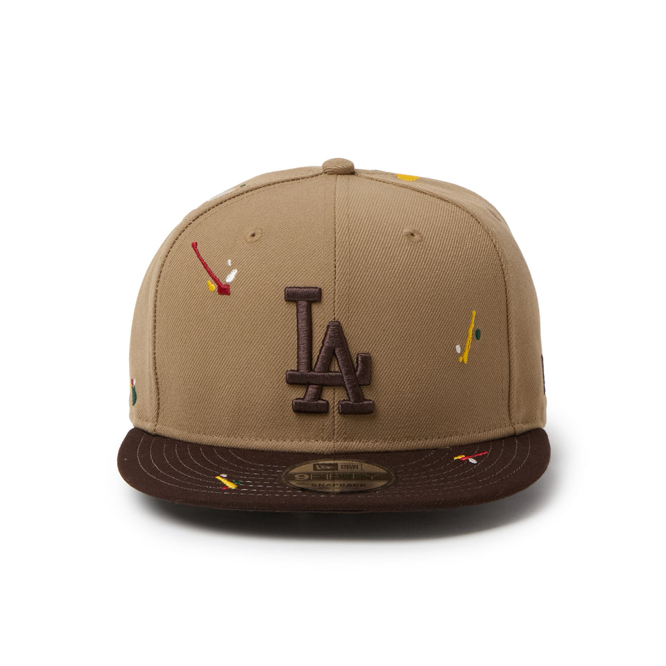 9FIFTY Splash Embroidery ロサンゼルス・ドジャース カーキ/バーントウッド | NEW ERA ニューエラ公式オンラインストア