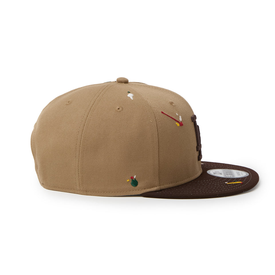9FIFTY Splash Embroidery ロサンゼルス・ドジャース カーキ/バーントウッド | NEW ERA ニューエラ公式オンラインストア