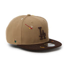9FIFTY Splash Embroidery ロサンゼルス・ドジャース カーキ/バーントウッド | NEW ERA ニューエラ公式オンラインストア