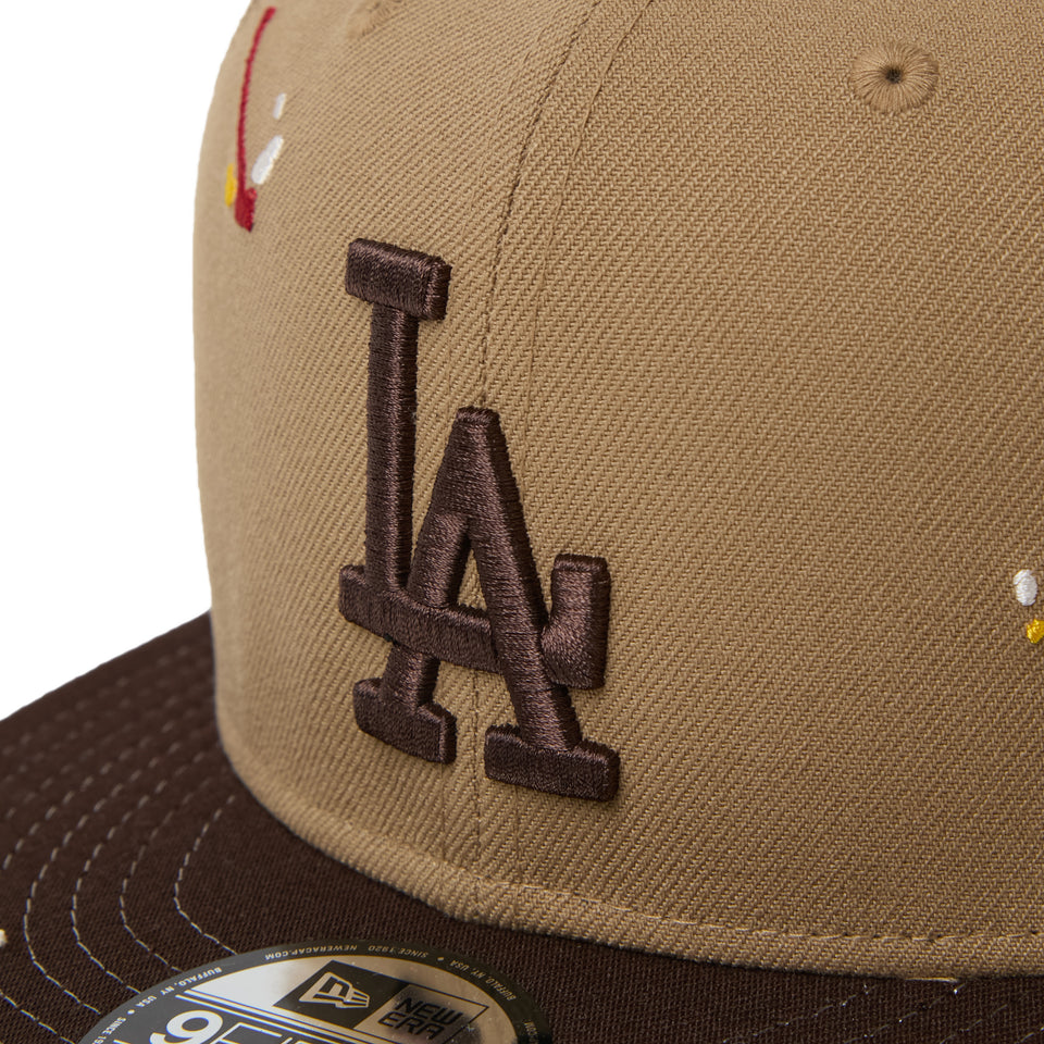 9FIFTY Splash Embroidery ロサンゼルス・ドジャース カーキ/バーントウッド | NEW ERA ニューエラ公式オンラインストア