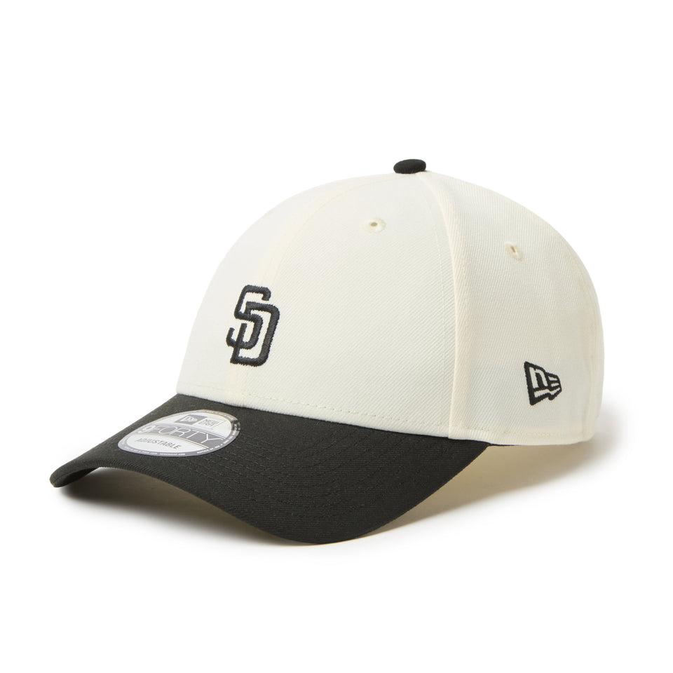 9FORTY MLB 2-Tone サンディエゴ・パドレス クロームホワイト/ウォルナット | NEW ERA ニューエラ公式オンラインストア