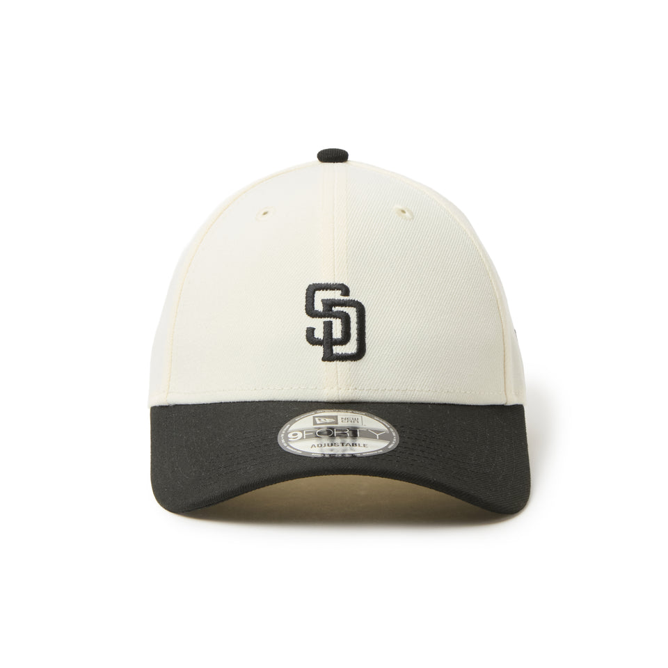 9FORTY MLB 2-Tone サンディエゴ・パドレス クロームホワイト/ウォルナット | NEW ERA ニューエラ公式オンラインストア