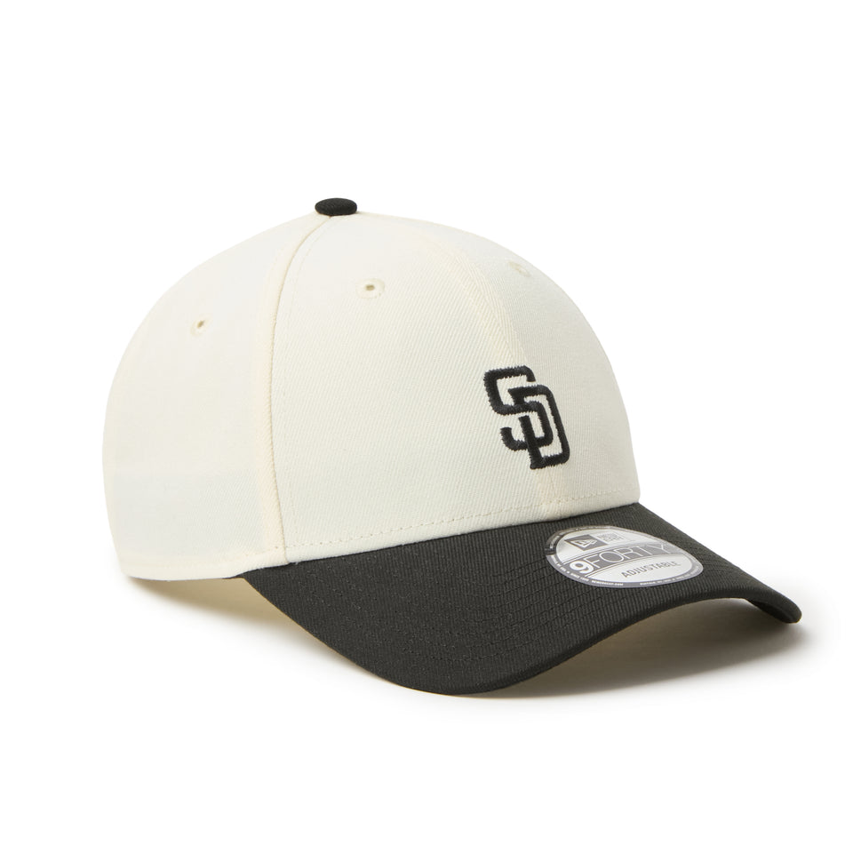 9FORTY MLB 2-Tone サンディエゴ・パドレス クロームホワイト/ウォルナット | NEW ERA ニューエラ公式オンラインストア