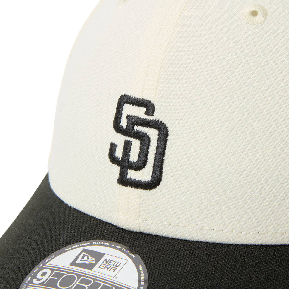 9FORTY MLB 2-Tone サンディエゴ・パドレス クロームホワイト/ウォルナット | NEW ERA ニューエラ公式オンラインストア