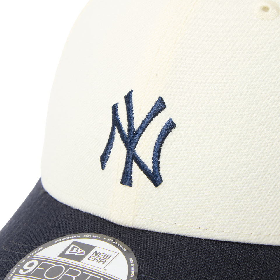 9FORTY MLB 2-Tone ニューヨーク・ヤンキース クロームホワイト/ネイビー | NEW ERA ニューエラ公式オンラインストア