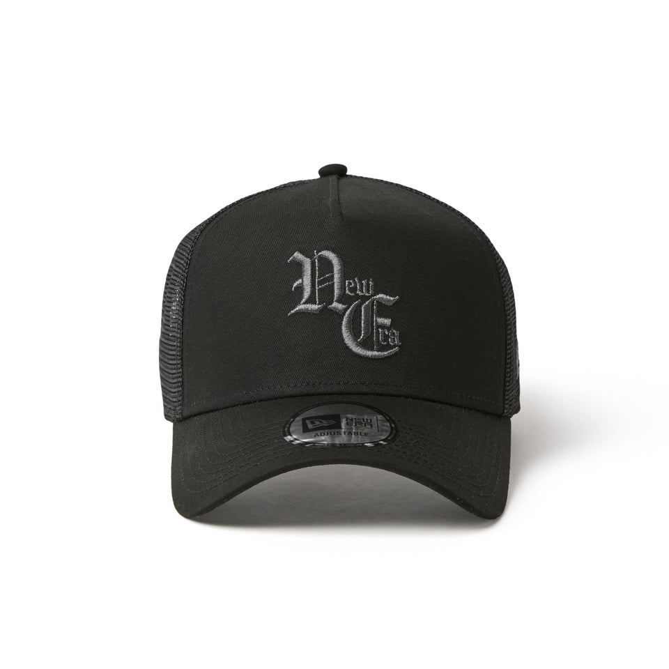 9FORTY A-Frame トラッカー Old English ブラック | NEW ERA ニューエラ公式オンラインストア