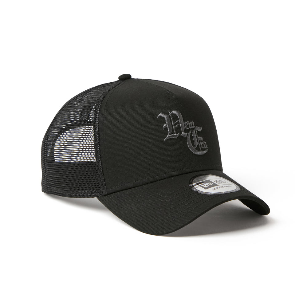 9FORTY A-Frame トラッカー Old English ブラック | NEW ERA ニューエラ公式オンラインストア