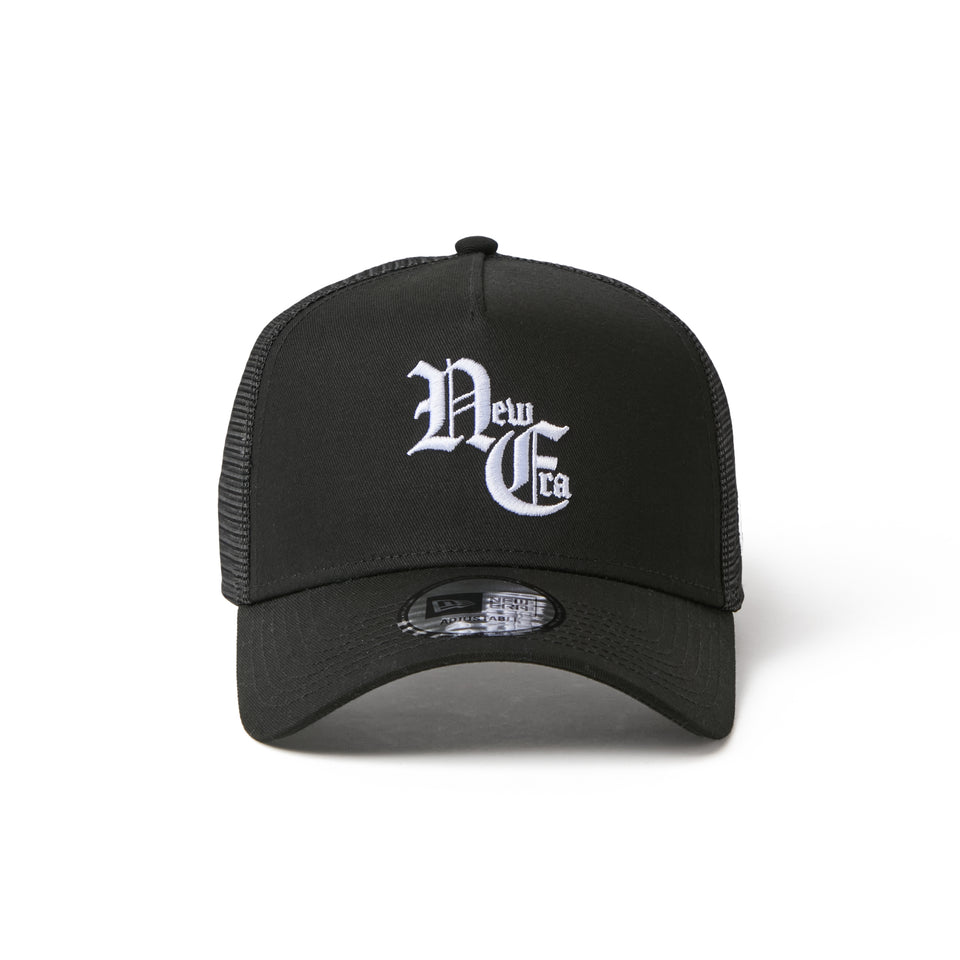 9FORTY A-Frame トラッカー Old English ブラック | NEW ERA ニューエラ公式オンラインストア