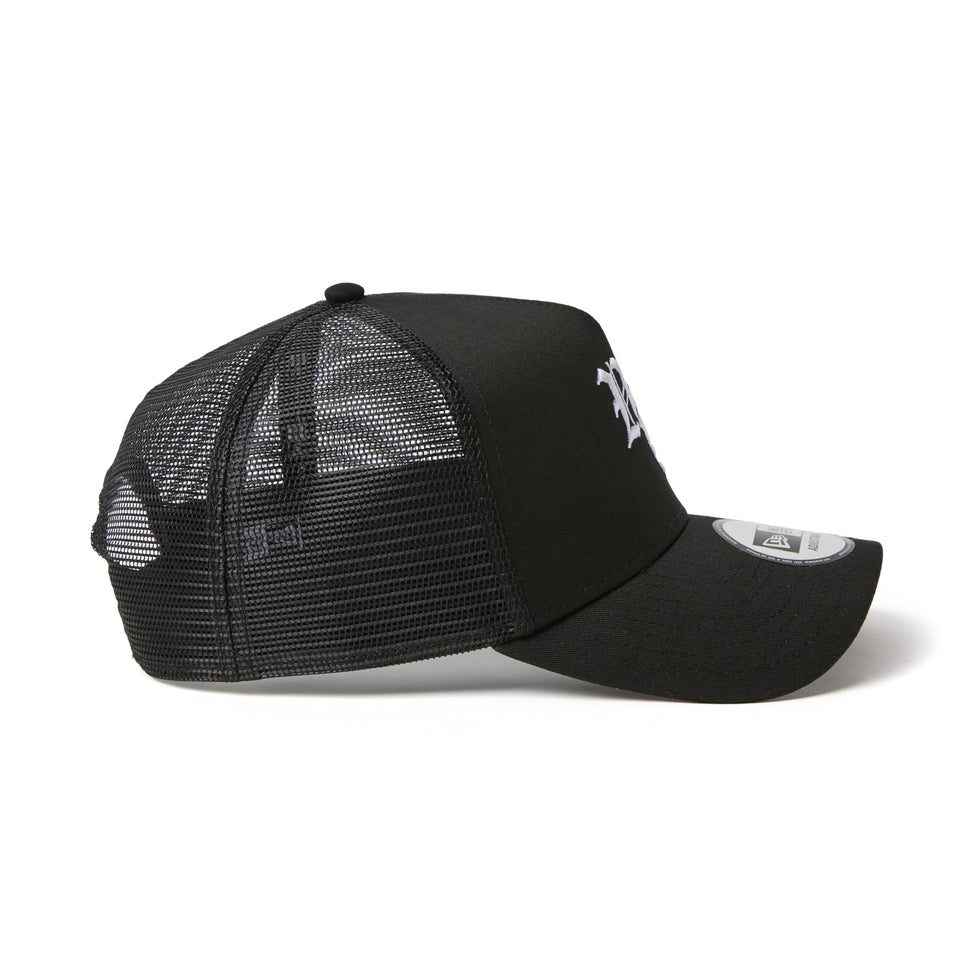 9FORTY A-Frame トラッカー Old English ブラック | NEW ERA ニューエラ公式オンラインストア