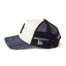9FORTY A-Frame トラッカー Laser Burn Out Denim ニューヨーク・ヤンキース クロームホワイト/デニム | NEW ERA ニューエラ公式オンラインストア