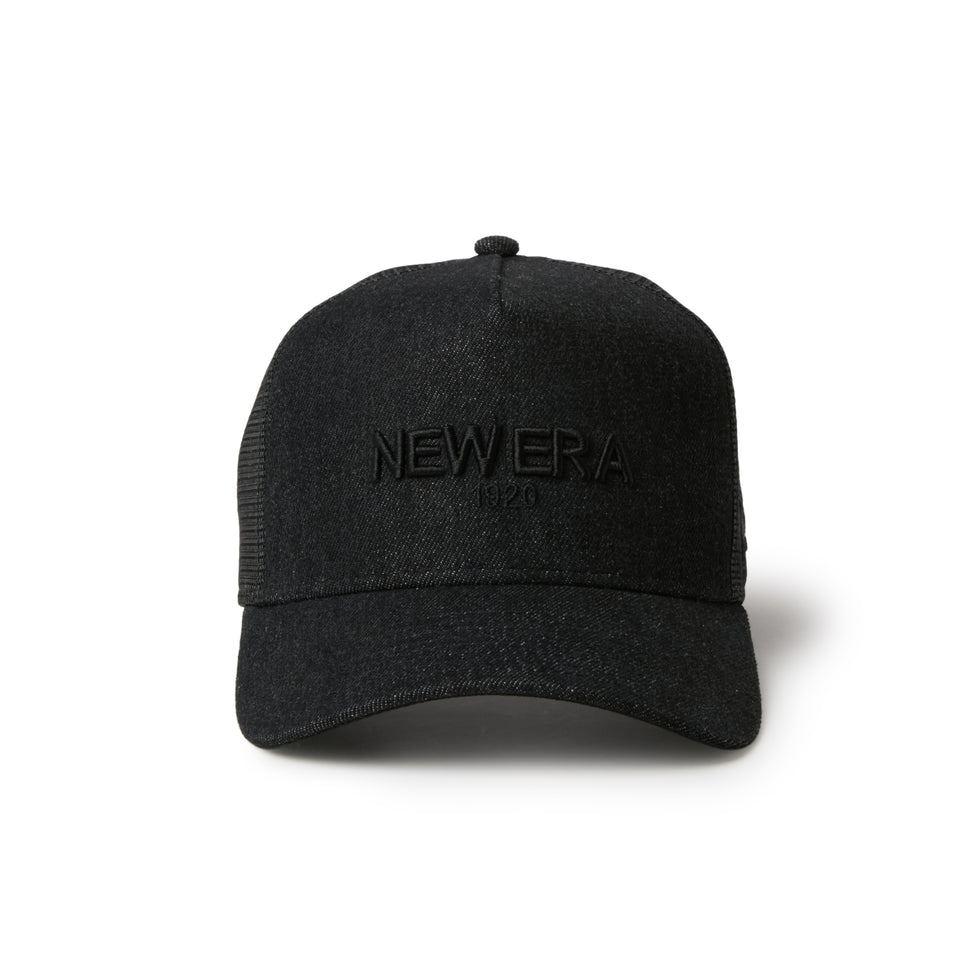 9FORTY A-Frameトラッカー Denim NEW ERA 1920 ブラック | NEW ERA ニューエラ公式オンラインストア