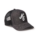 9FORTY A-Frame トラッカー Laser Burn Out Denim クラシックロゴ ブラック | NEW ERA ニューエラ公式オンラインストア
