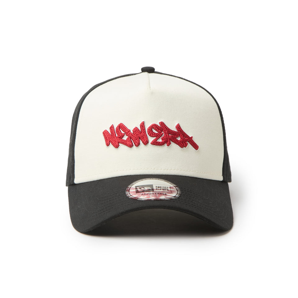 9FORTY A-Frame Tagging Logo ブラック/クローム | NEW ERA ニューエラ公式オンラインストア
