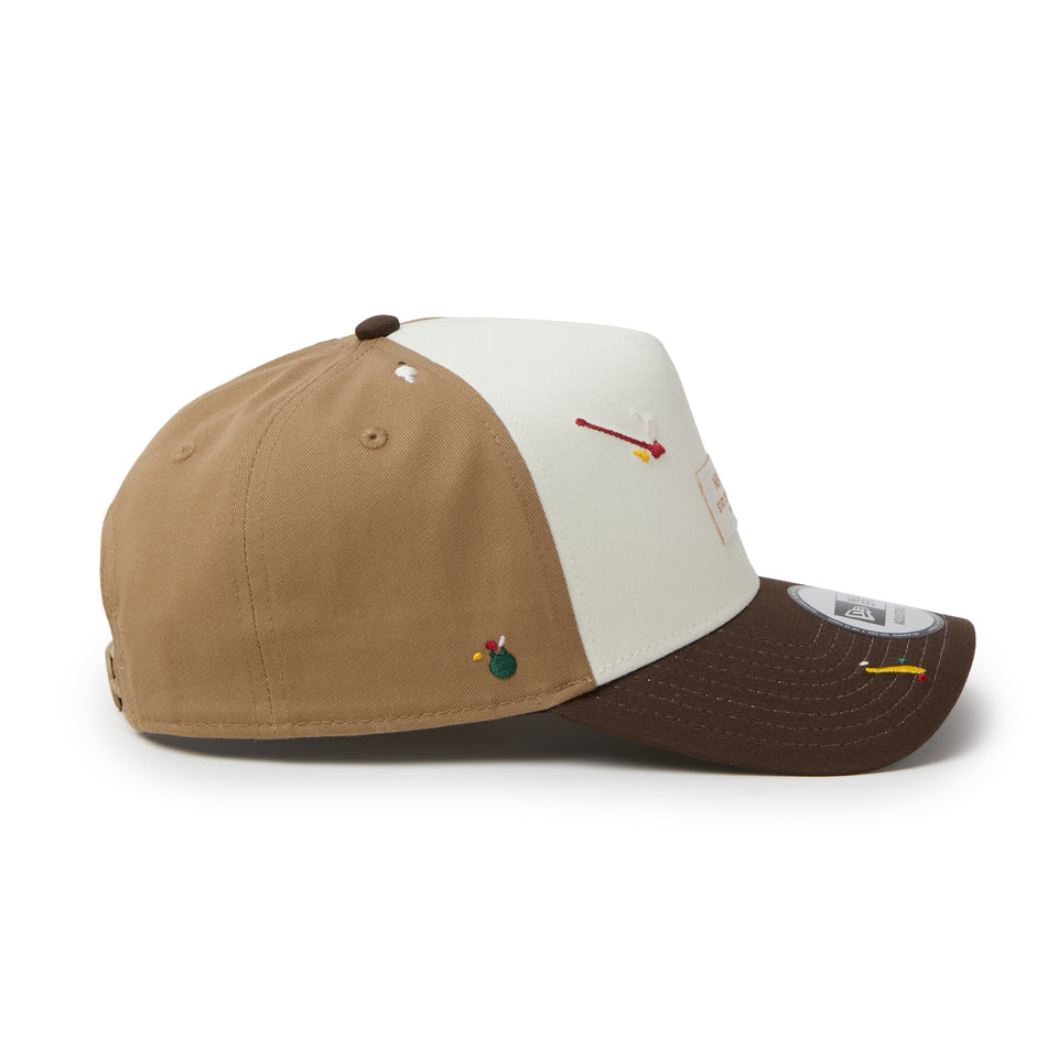 9FORTY A-Frame Splash Embroidery ウーブンパッチ クローム/カーキ/ウォルナット | NEW ERA ニューエラ公式オンラインストア