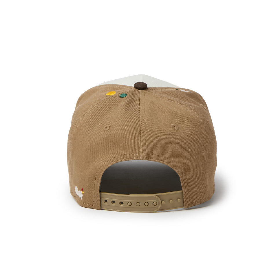 9FORTY A-Frame Splash Embroidery ウーブンパッチ クローム/カーキ/ウォルナット | NEW ERA ニューエラ公式オンラインストア