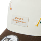 9FORTY A-Frame Splash Embroidery ウーブンパッチ クローム/カーキ/ウォルナット | NEW ERA ニューエラ公式オンラインストア