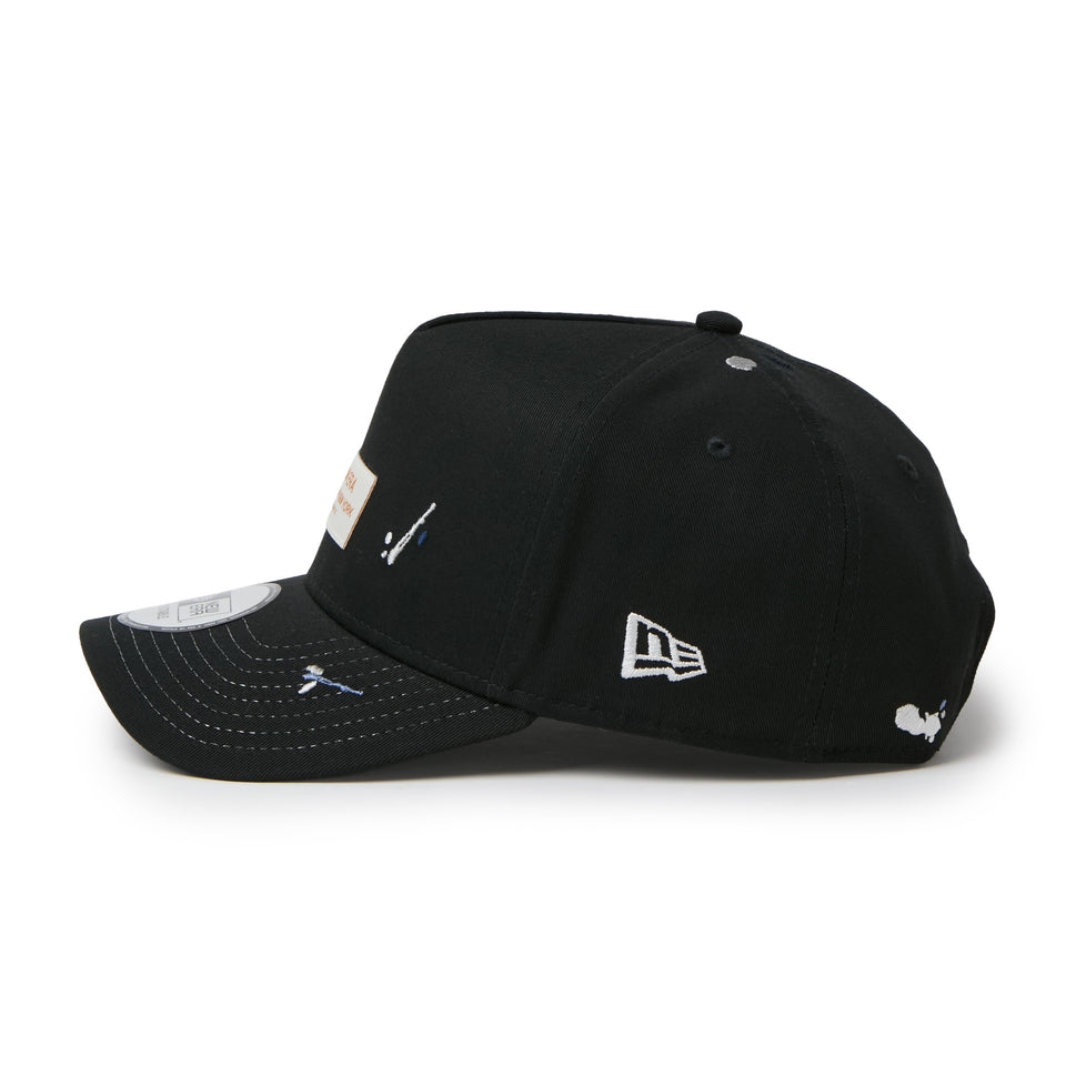 9FORTY A-Frame Splash Embroidery ウーブンパッチ ブラック/クローム | NEW ERA ニューエラ公式オンラインストア