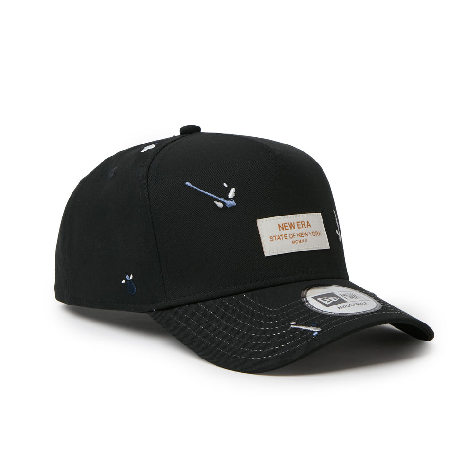 9FORTY A-Frame Splash Embroidery ウーブンパッチ ブラック/クローム | NEW ERA ニューエラ公式オンラインストア