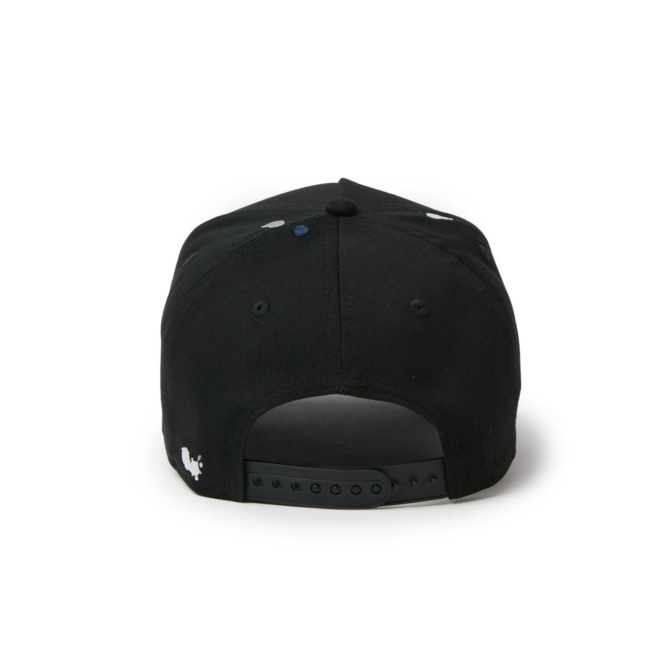 9FORTY A-Frame Splash Embroidery ウーブンパッチ ブラック/クローム | NEW ERA ニューエラ公式オンラインストア