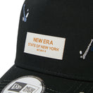 9FORTY A-Frame Splash Embroidery ウーブンパッチ ブラック/クローム | NEW ERA ニューエラ公式オンラインストア