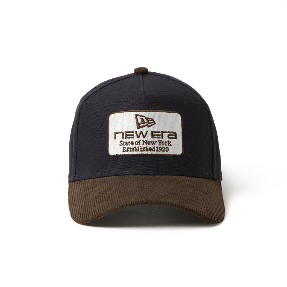 9FORTY A-Frame Duck Canvas ウーブンパッチ ネイビー/ウォルナット | NEW ERA ニューエラ公式オンラインストア