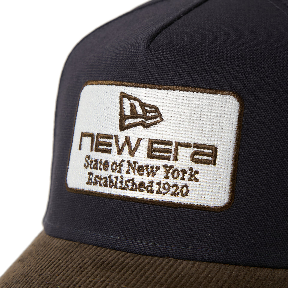 9FORTY A-Frame Duck Canvas ウーブンパッチ ネイビー/ウォルナット | NEW ERA ニューエラ公式オンラインストア