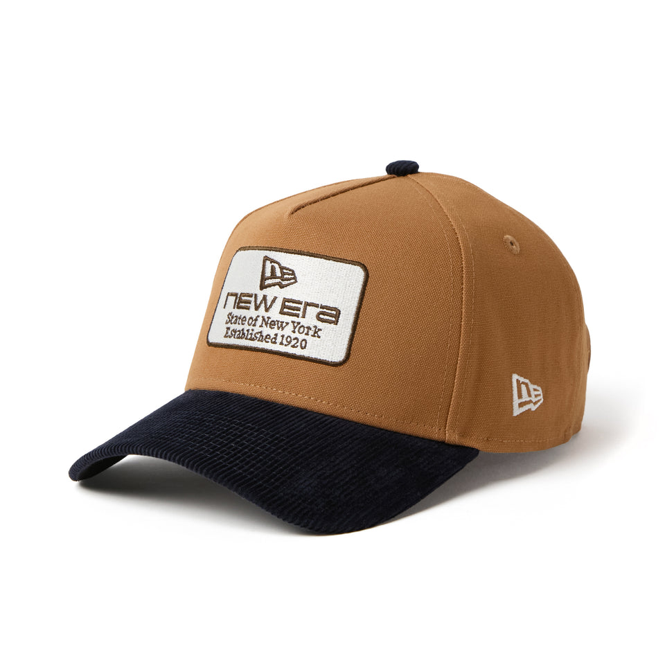 9FORTY A-Frame Duck Canvas ウーブンパッチ ライトブロンズ/ネイビー | NEW ERA ニューエラ公式オンラインストア