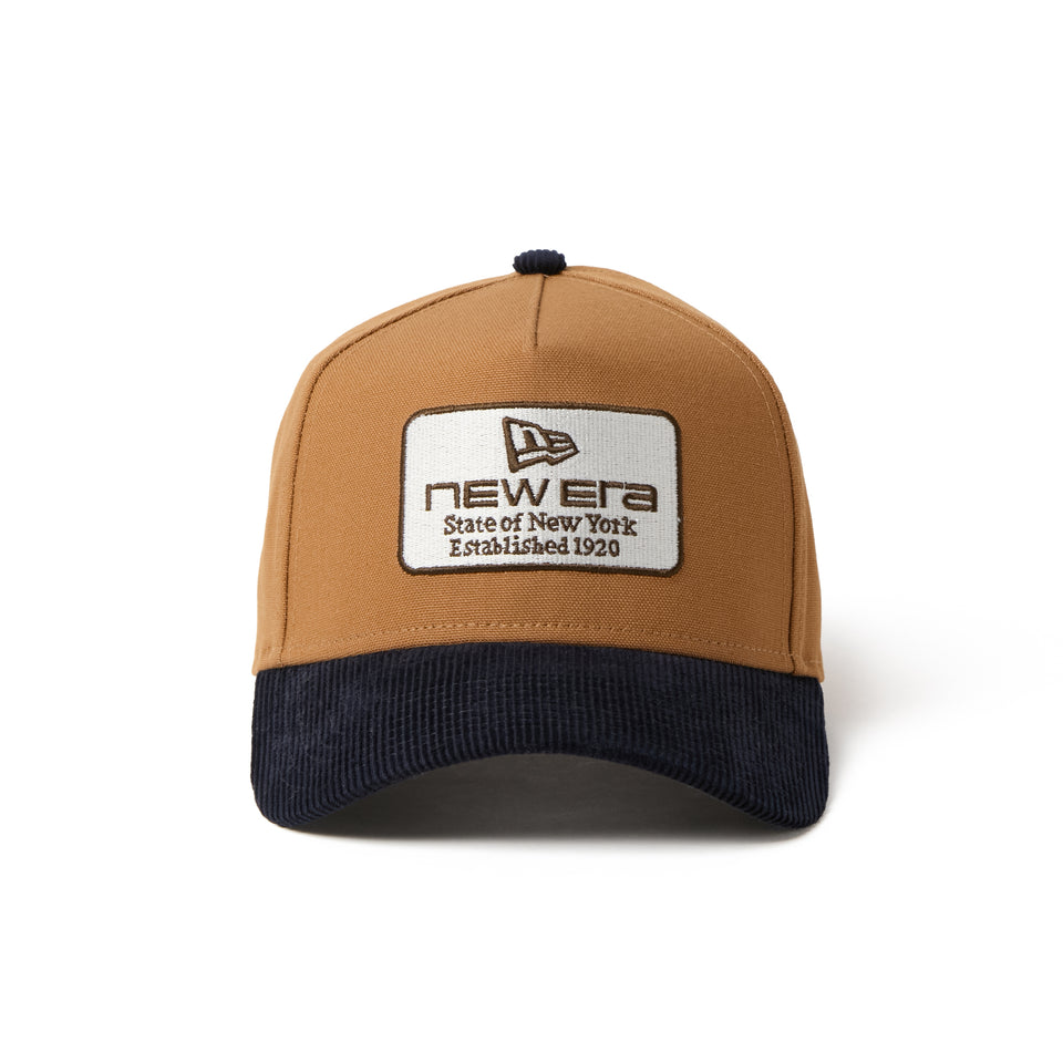 9FORTY A-Frame Duck Canvas ウーブンパッチ ライトブロンズ/ネイビー | NEW ERA ニューエラ公式オンラインストア