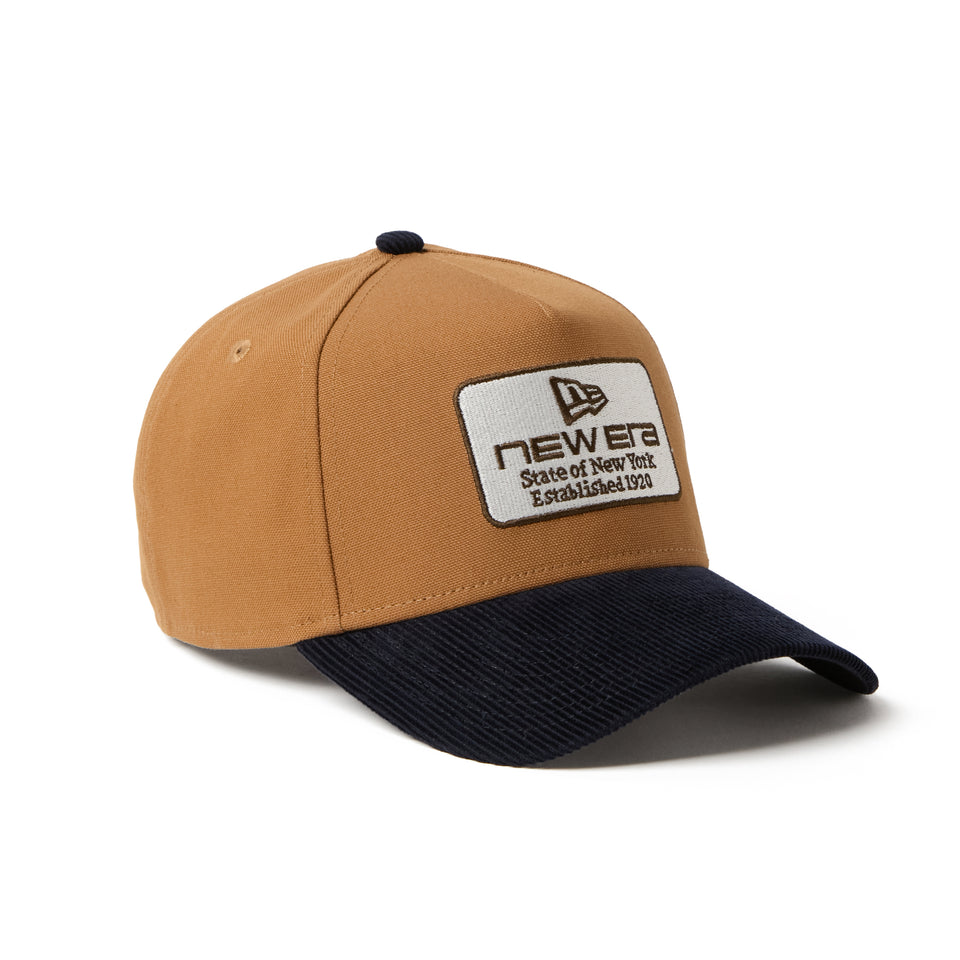 9FORTY A-Frame Duck Canvas ウーブンパッチ ライトブロンズ/ネイビー | NEW ERA ニューエラ公式オンラインストア