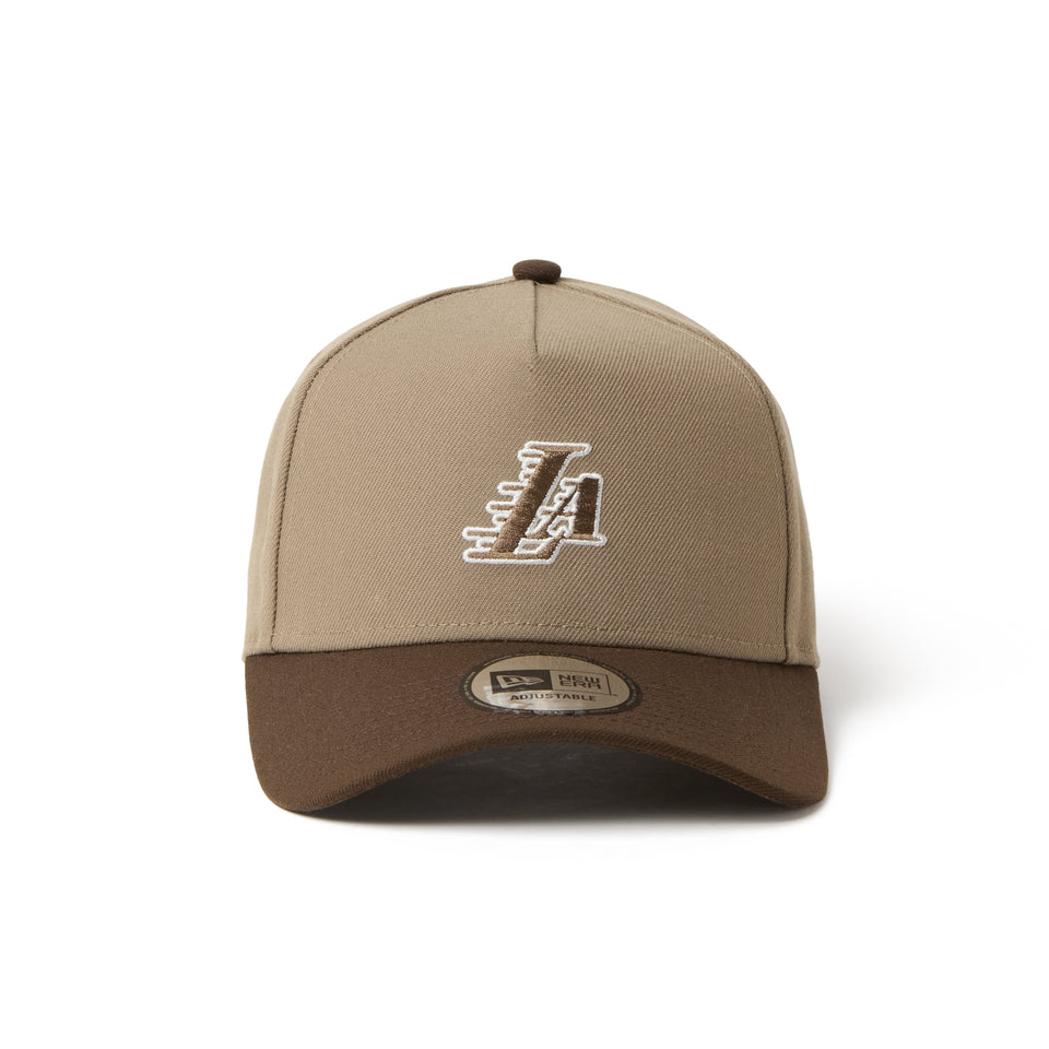 9FORTY A-Frame ロサンゼルス・レイカーズ ブリティッシュカーキ/ウォルナット | NEW ERA ニューエラ公式オンラインストア
