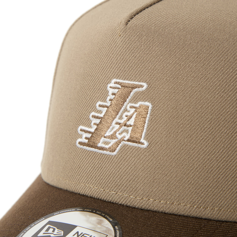 9FORTY A-Frame ロサンゼルス・レイカーズ ブリティッシュカーキ/ウォルナット | NEW ERA ニューエラ公式オンラインストア