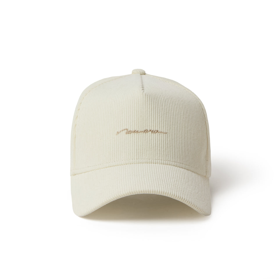 9FORTY A-Frame Handwritten Logo コーデュロイ クロームホワイト | NEW ERA ニューエラ公式オンラインストア